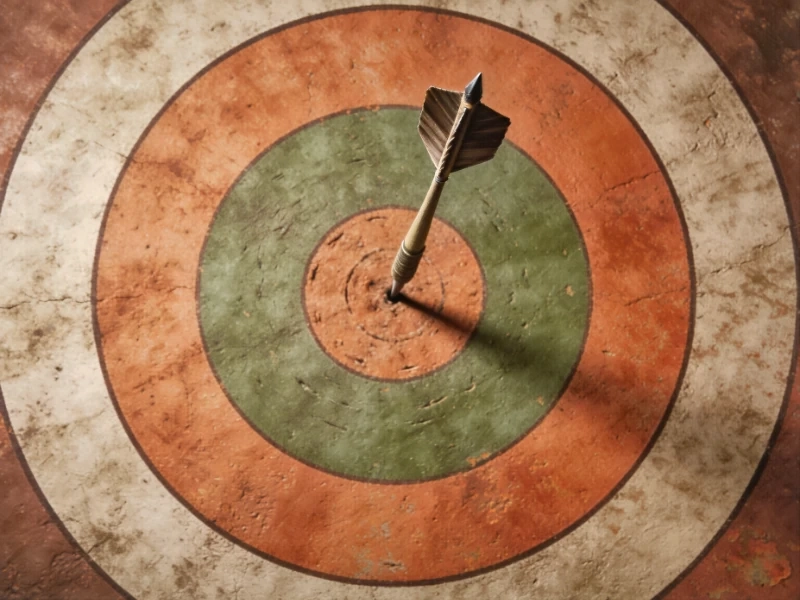 Dart in bullseye