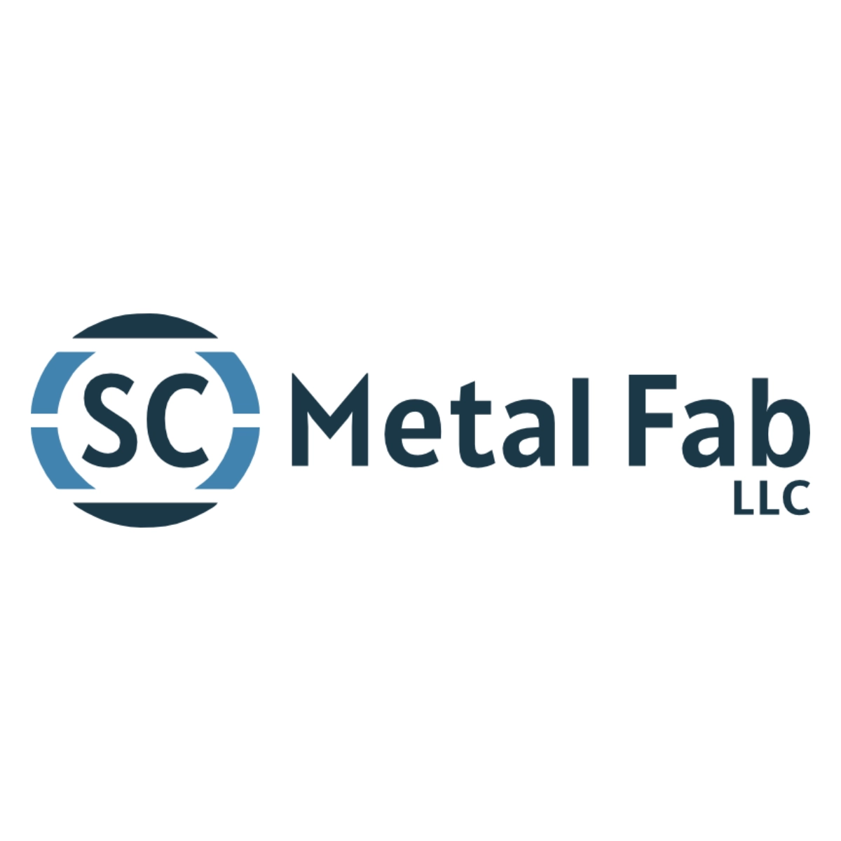 SC Metal Fab LLC - dark and light blue circle SC Metal Fab LLC