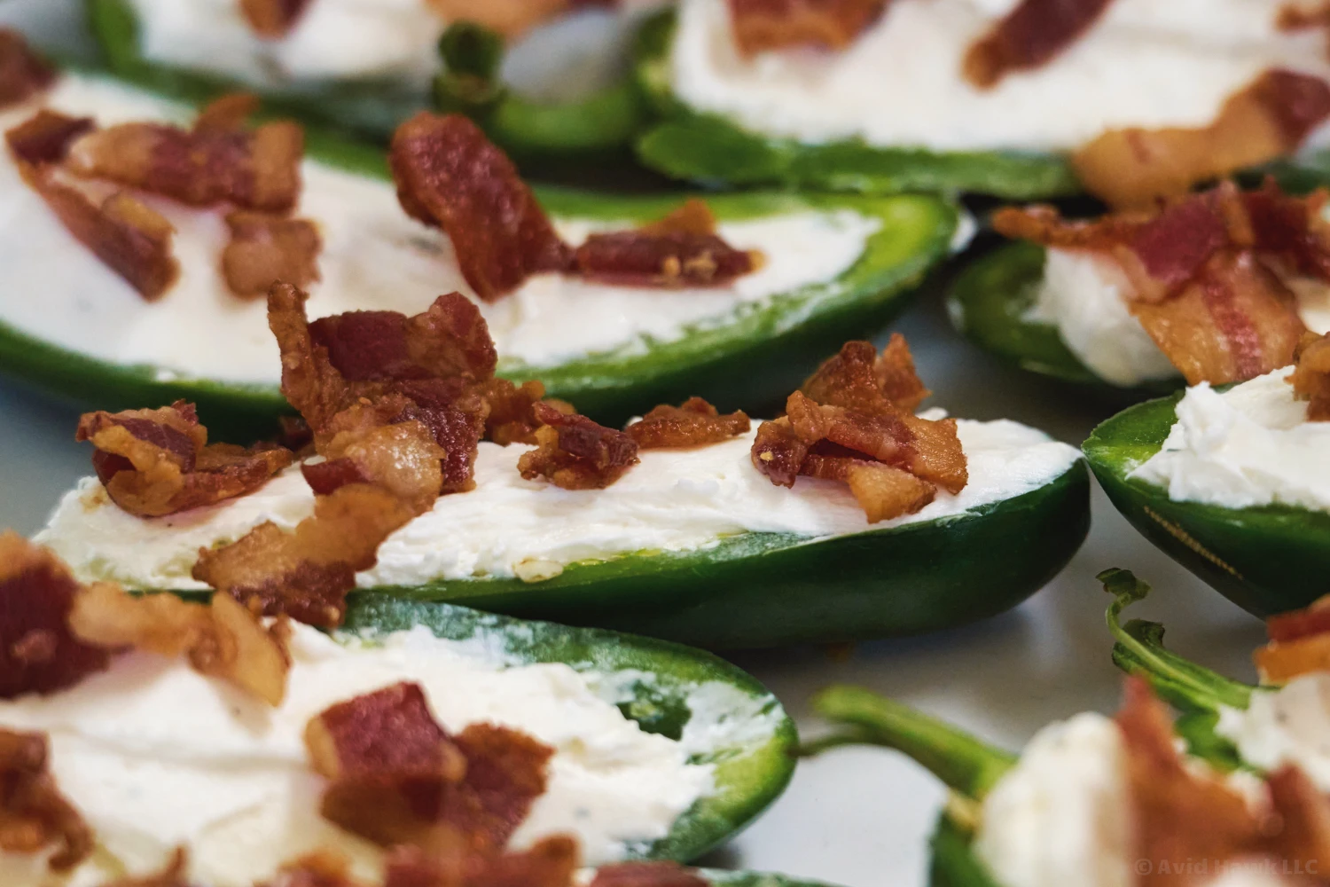 Food Photography Example - Bacon on Peppers
